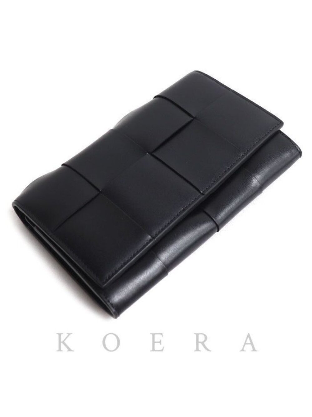 Bottega Veneta Maxi Intre Wallet Black
